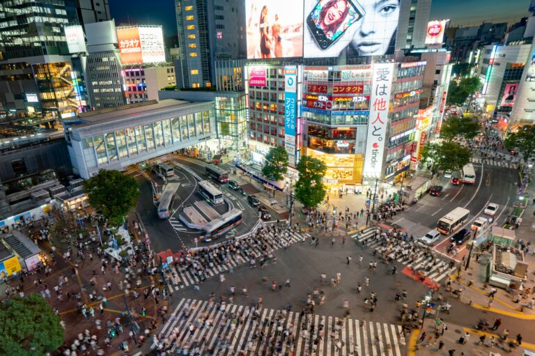 Shibuya scramble crossing 도쿄 시부야 횡단보도 사진