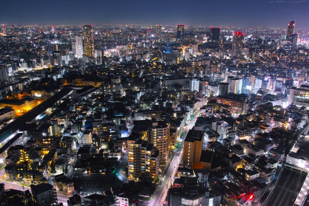 Nighy view of Tokyo